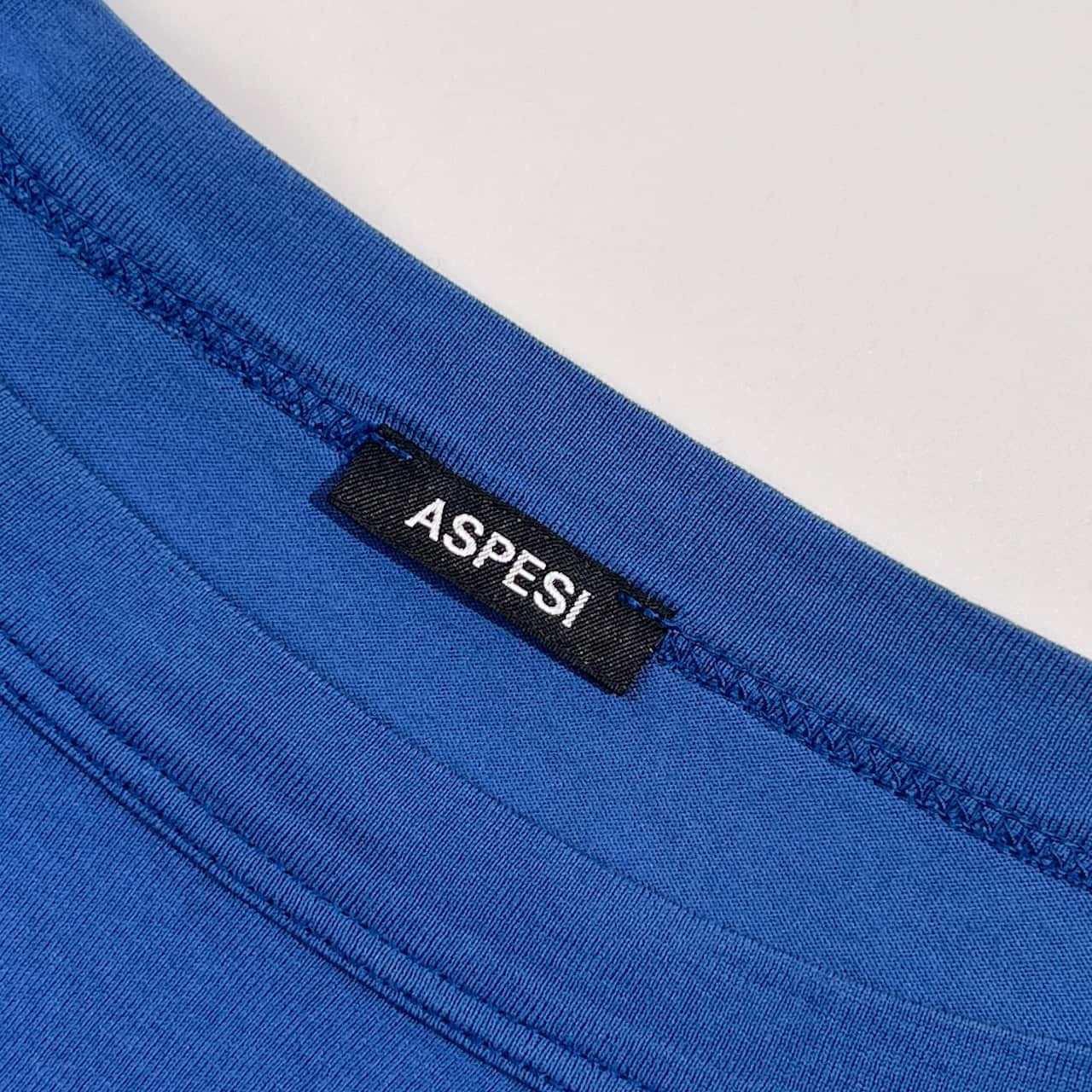 ASPESI アスペジ ボートネック 長袖 ワンピース S/ネイビー ブルー系 レディース