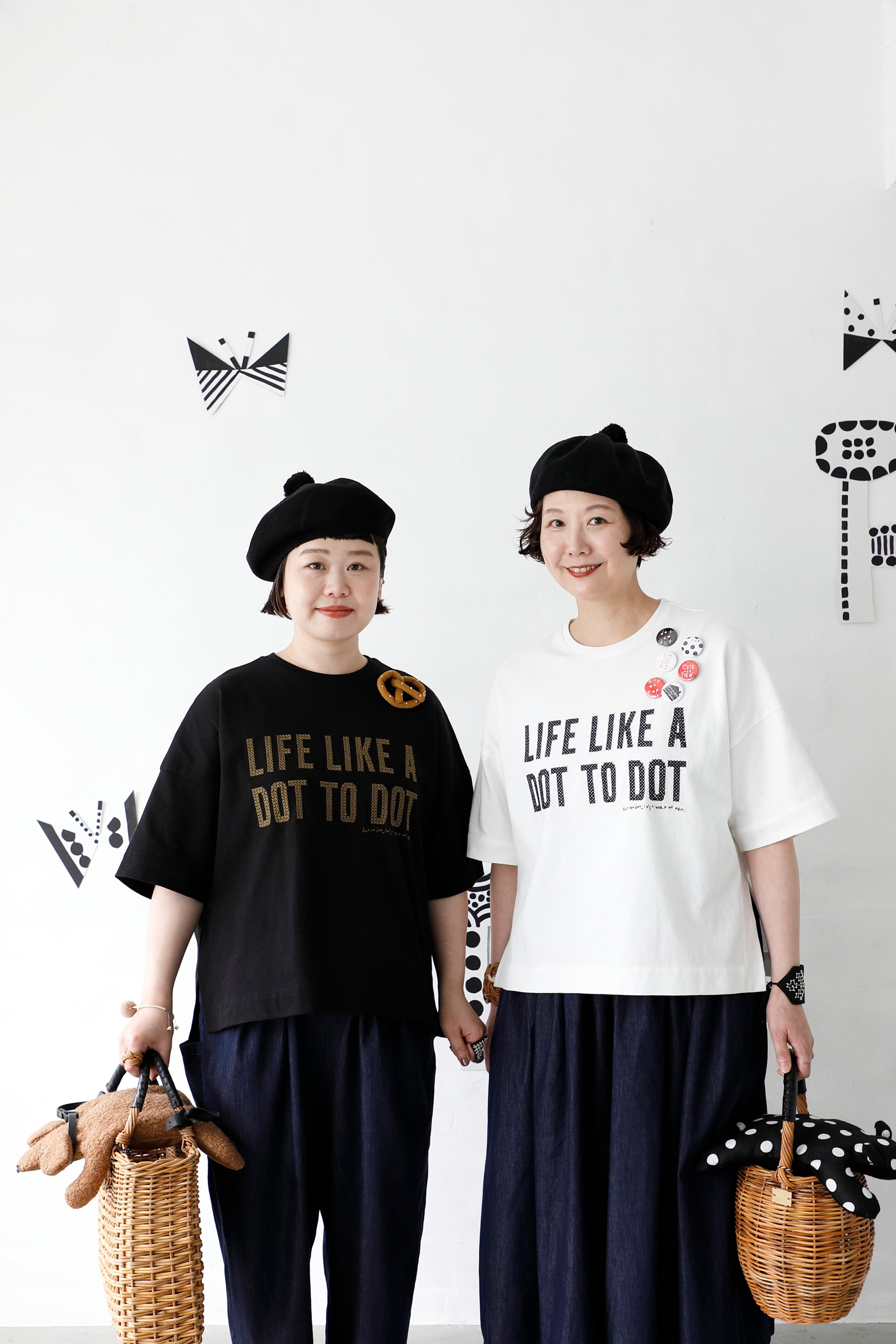 クロスステッチロゴTシャツ | dottodot-works