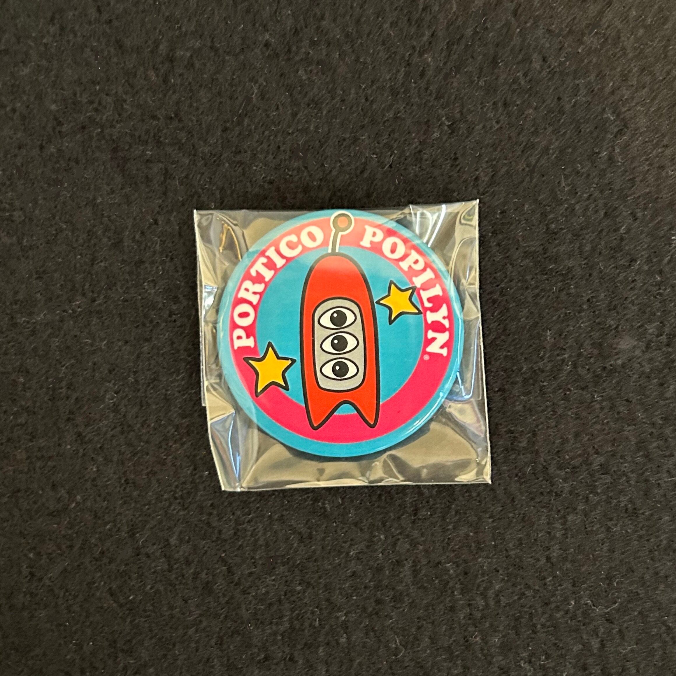 ポルチコポピリンの缶バッジ 36mm Blue | ラノングーラ