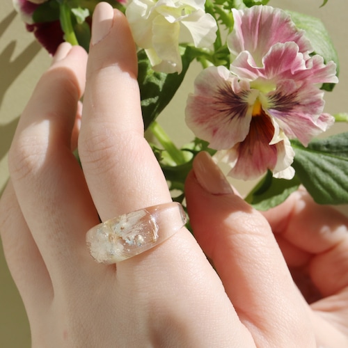 RING || 【通常商品】 ROUNDS SHAPED CLEAR RING (WHITE FAIRY) || 1 RING || CLEAR || FBA046