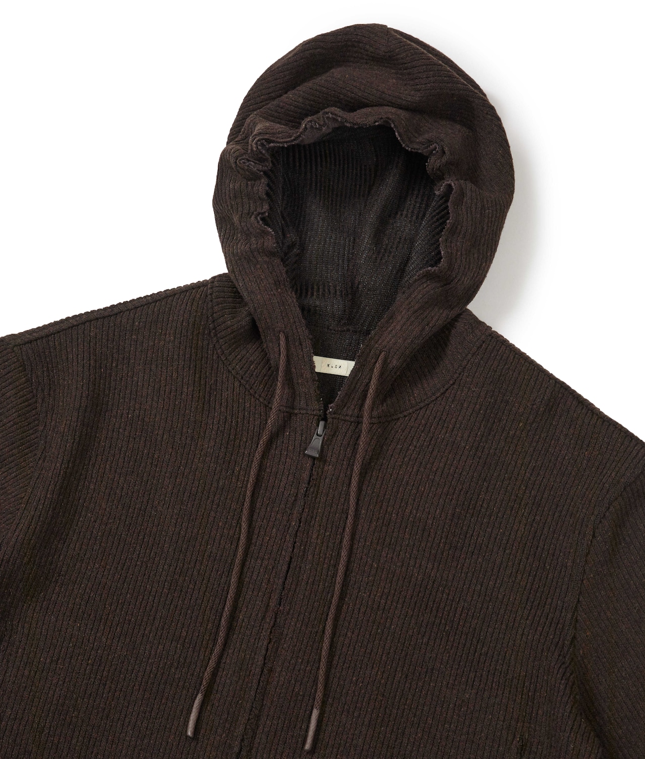 XLIM / EP9 01 zip up hoodie brown