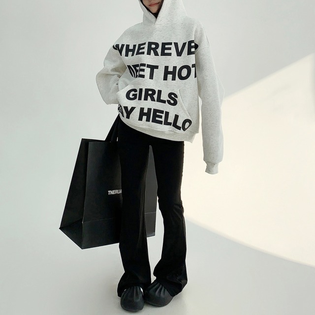 full lettering sweat hoodie　フルレタリングスウェットフーディ　J0715