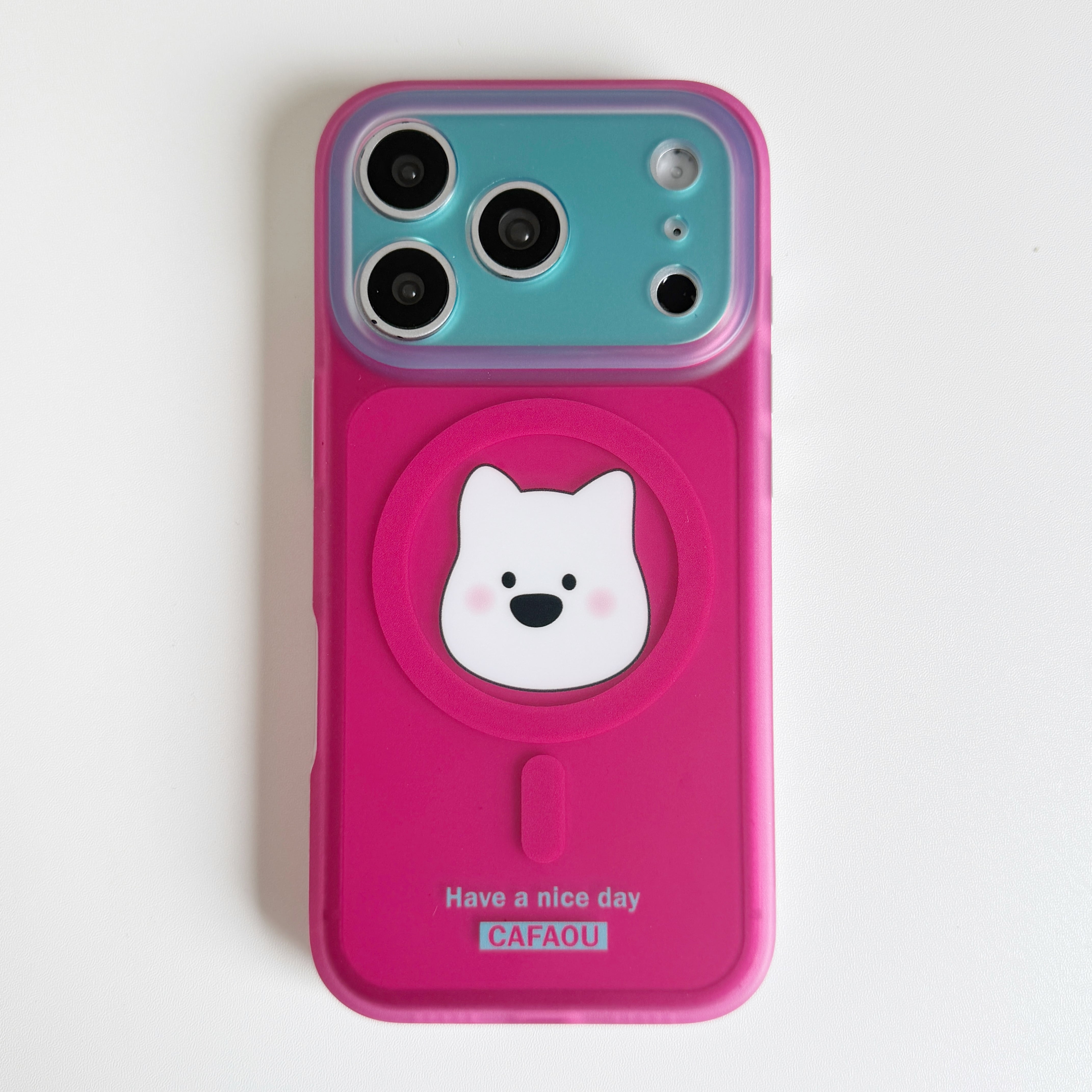 MagSafe対応 iPhone 17 16 15 ケース 半透明 マット調 アニマル