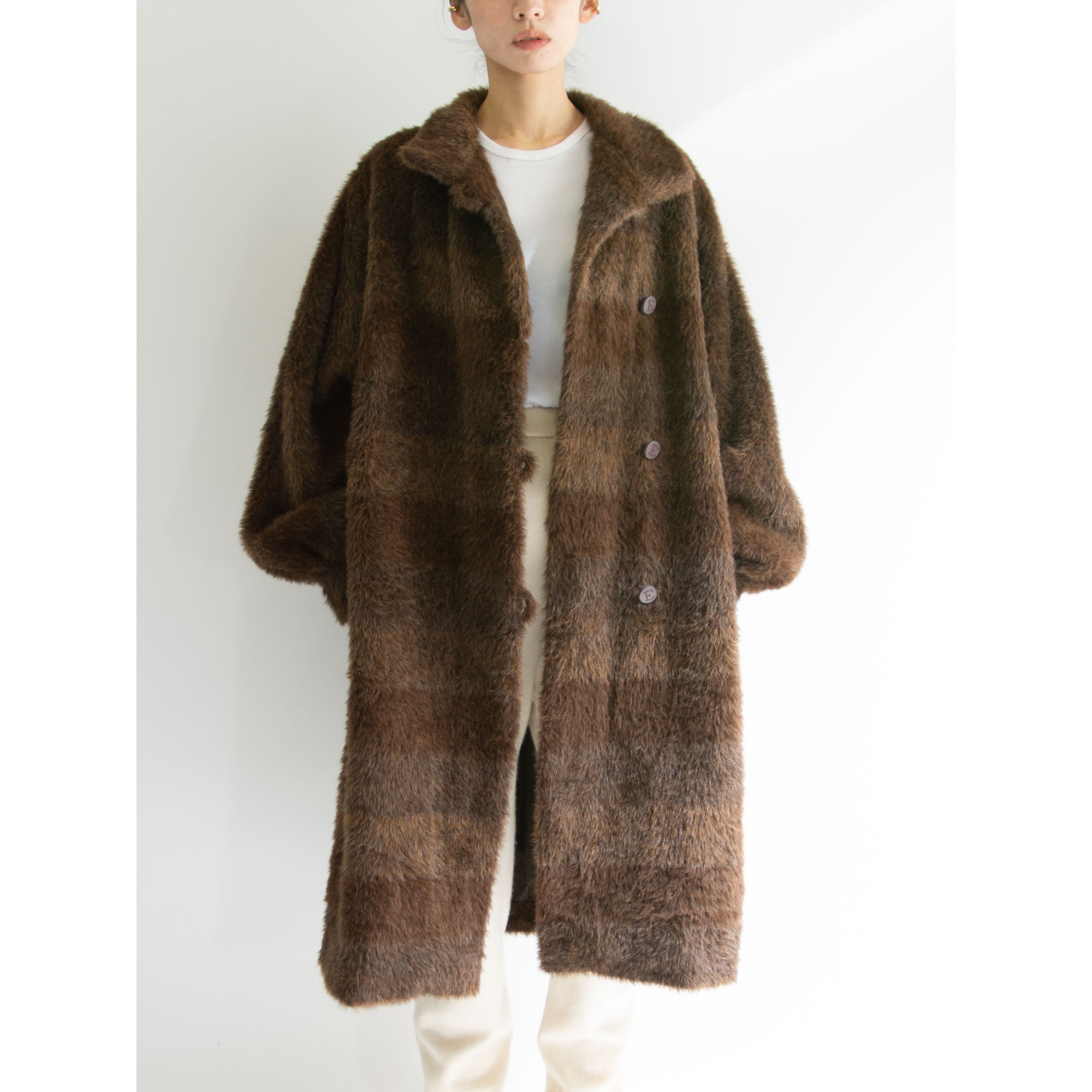 AGNONA】Made in Italy Alpaca Shaggy Coat（アニオナ イタリア製