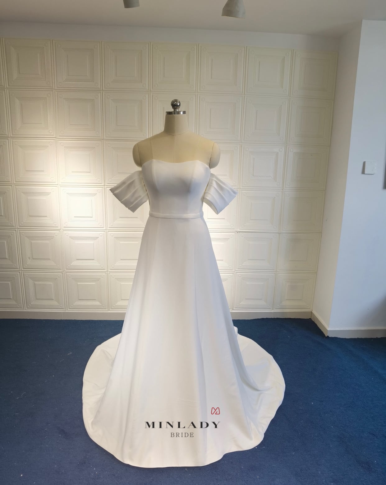 minlady bride ティアードチュールウェディングドレス 韓国風