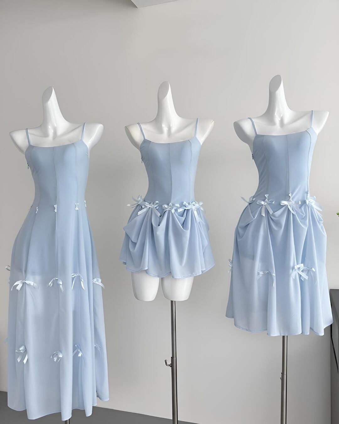 リボン3Wayドレープシフォンワンピース(2 colors) 2503072