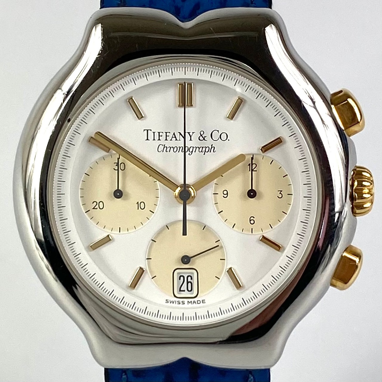 希少】ティファニー Tiffany & Co. ティソロ M320 クォーツ クロノ 
