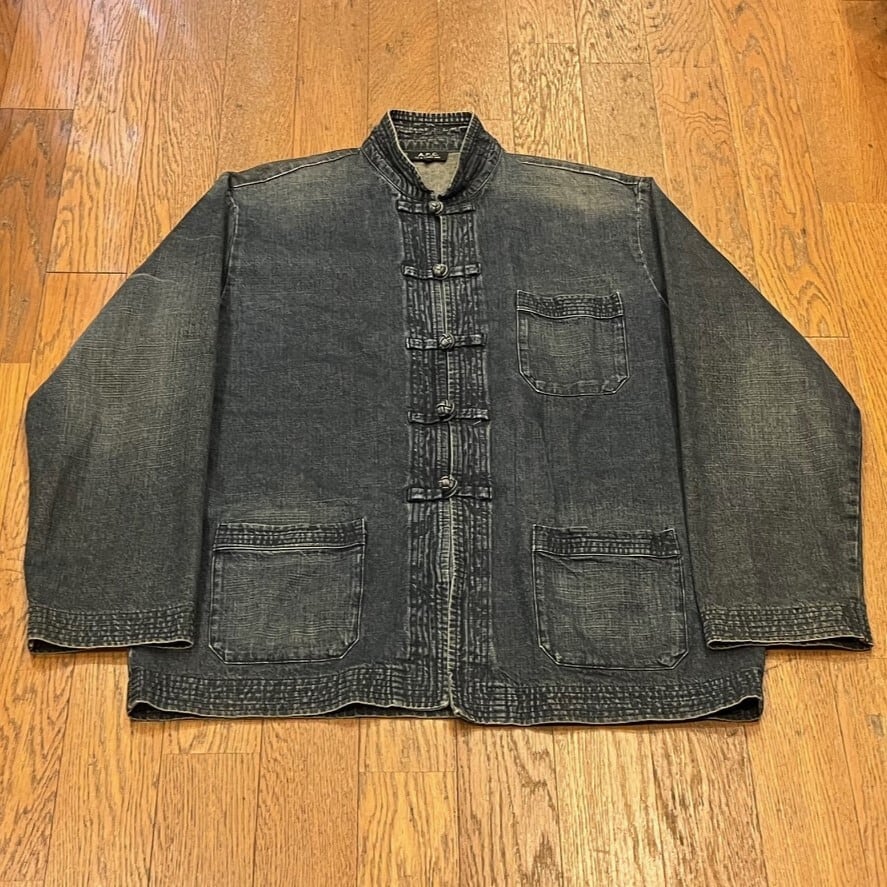 A.P.C. カンフージャケット サイズ3 A.P.C. デニム カンフージャケット ☆【送料無料】 | DAIKANYAMA FULL