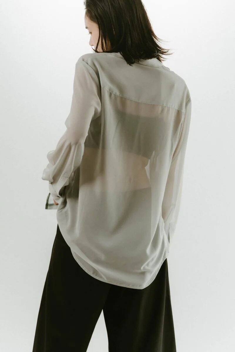 KnuthMarf(クヌースマーフ) flower print sheer shirt(unisex