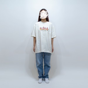 WANT fire TEE [フェードホワイト]