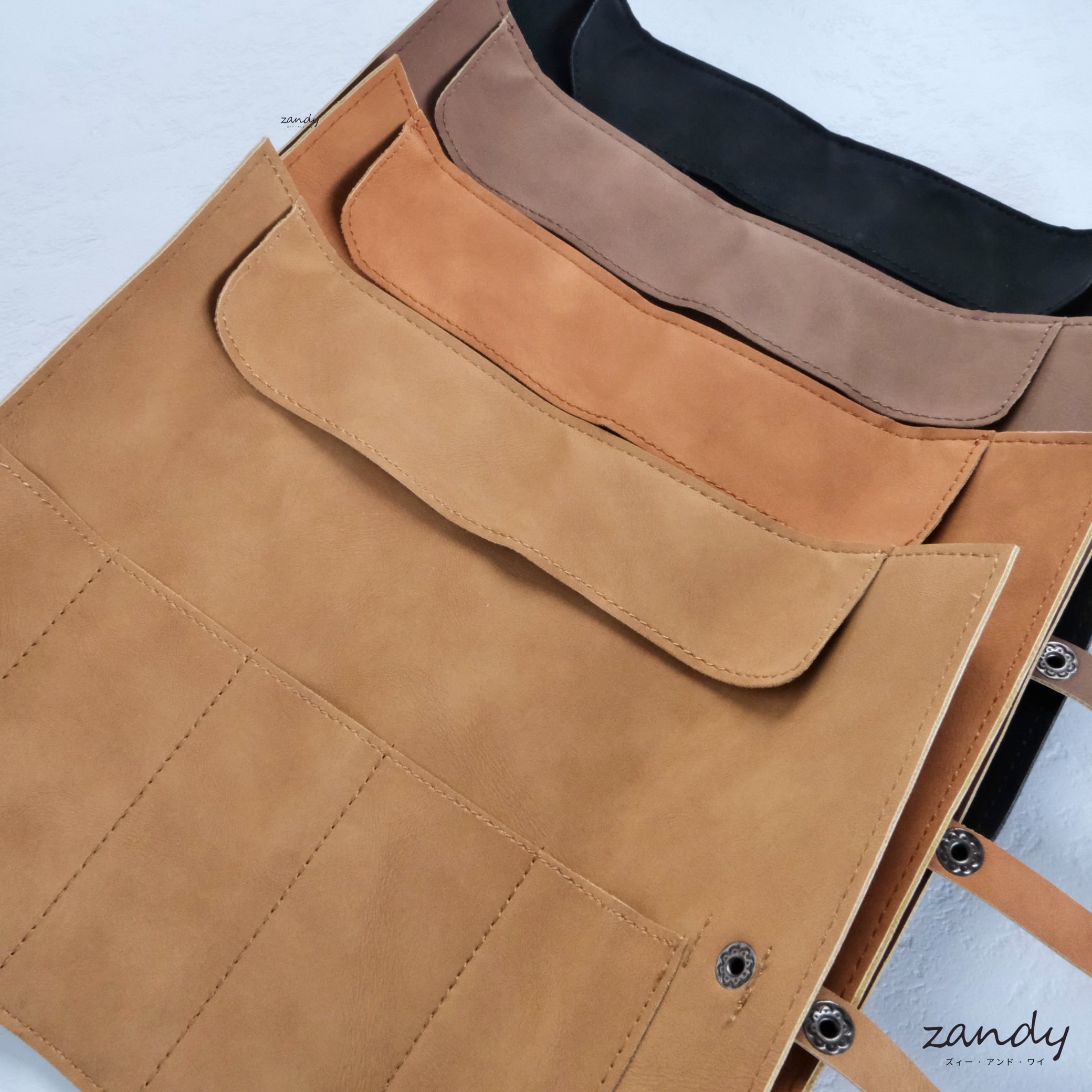 レザーポーチ】バンド5本入れ収納バッグ レザーポーチ | zandy(ズィー