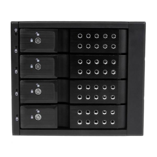 StarTech.com 4x 3.5インチSAS 2.0/SATA 3.0 HDDドライブ対応モバイル