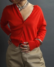 1960's Red / Knit Cardigan