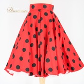 社交ダンス 衣装 スタンダード ラテン スカート レッスンウェア オールシーズン 赤 黒 白 ブラック系 ホワイト系 レッド系 水玉 ドット パニエ 派手 レトロ 可愛い ボリューム感 フレア 派手柄 ダンスウェア ショート丈 スカート ファッション パーティー イベント 着回し 嬉しい 素材感 おしゃれ レディース 伸縮性 無し ピンク系 目を引く