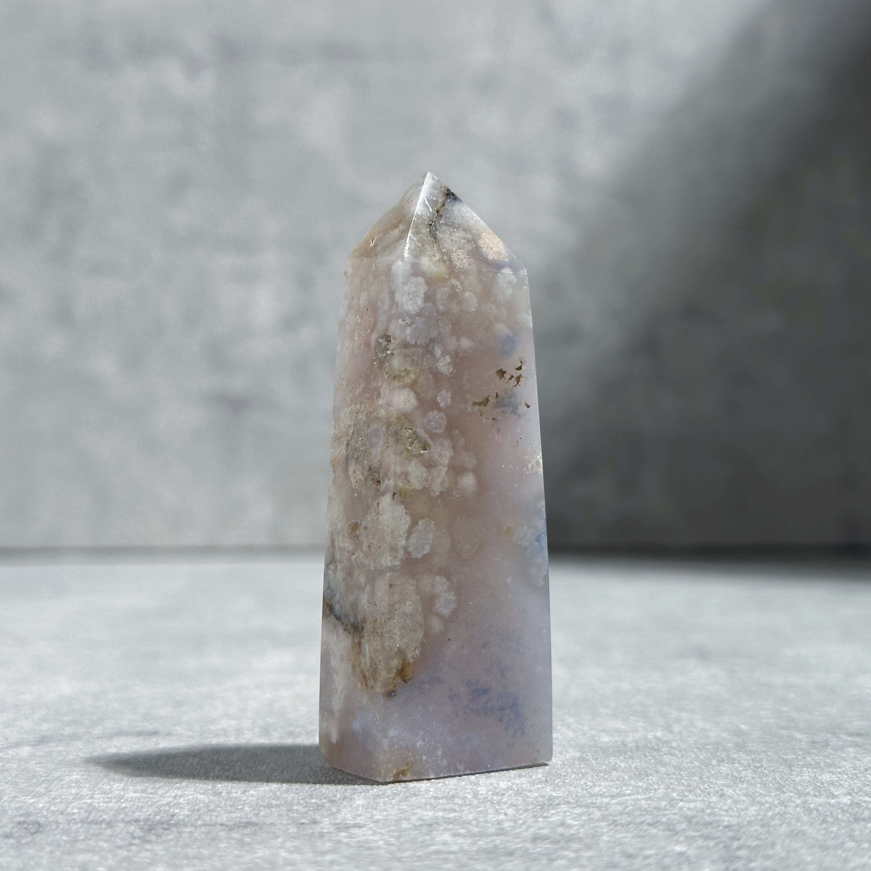 ブルーフラワーアゲート タワー型 11◇Blue Flower agate◇天然石