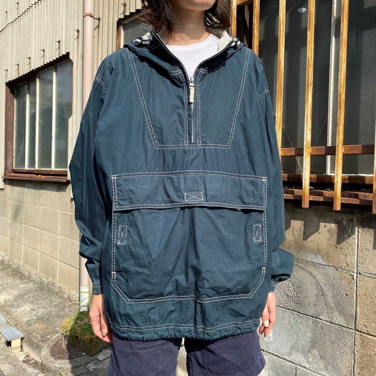 OLD GAP オールドギャップ アノラックパーカー ハーフジップナイロン M