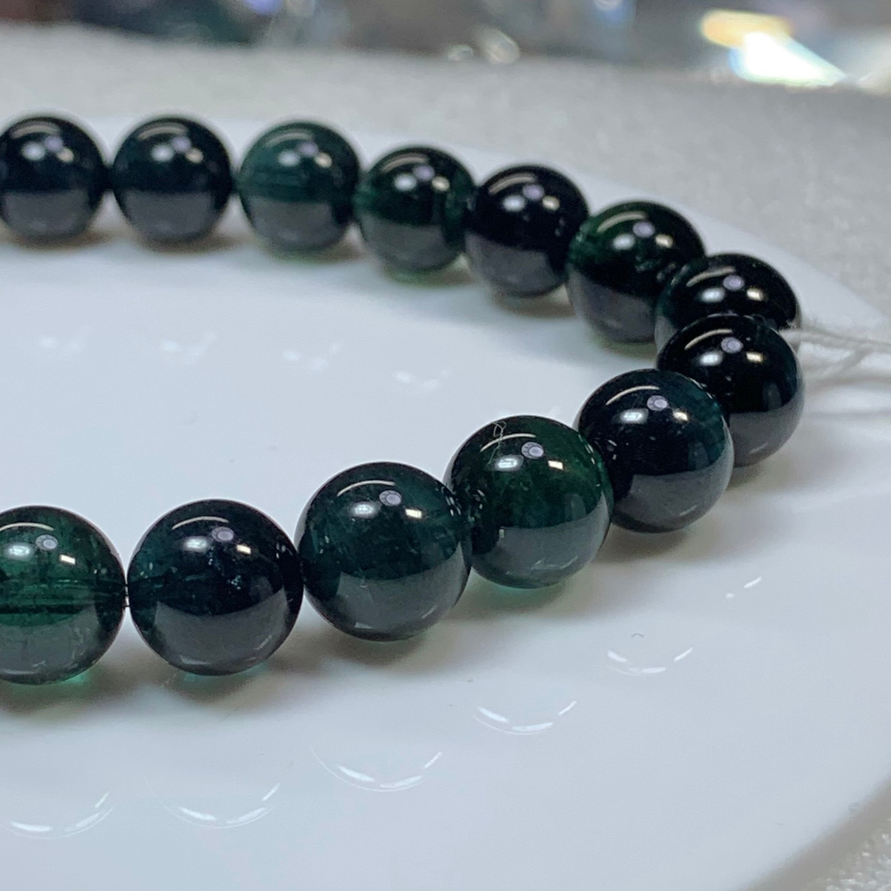 入手困難☆鑑別書付き☆インディゴライトトルマリンブレスレット