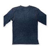 45R フォーティファイブアール デニム風 ストレッチ 長袖Tシャツ カットソー サイズ 3 /インディゴ系/日本製