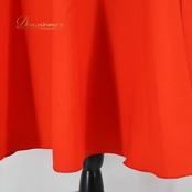 社交ダンス 衣装 スカート レッド系 チャコット Chacott 赤 無地 レッスン 練習 シンプル 鮮やか 日本製 明るい ダンス衣装 スタンダード 華やか かわいい 上品 オレンジ系