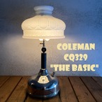 コールマン クイックライト CQ329 ビンテージ テーブルランプ ホワイトオパールミルクシェード 完全分解清掃 点火良好 鏡面仕上げ シルバー