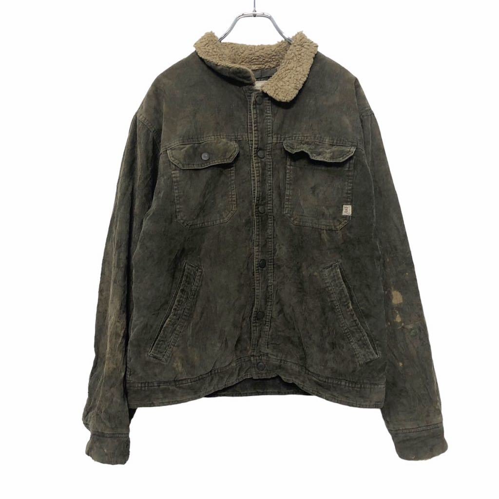 ABERCROMBIE AND FITCH ジャケット M カーキ アバクロンビーアンドフィッチ コーデュロイ 裏ボア 古着卸 アメリカ仕入  a601-5465