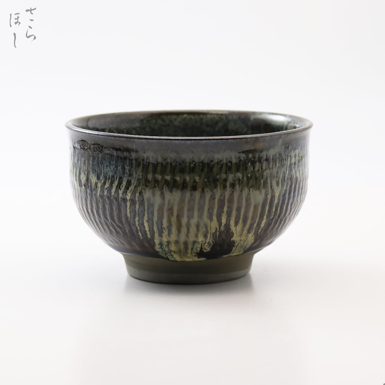 古い小鹿田焼。民藝。 一点もの】小鹿田焼 小袋窯 尺2寸5分 睡蓮鉢 打ち刷毛目/櫛描き 白