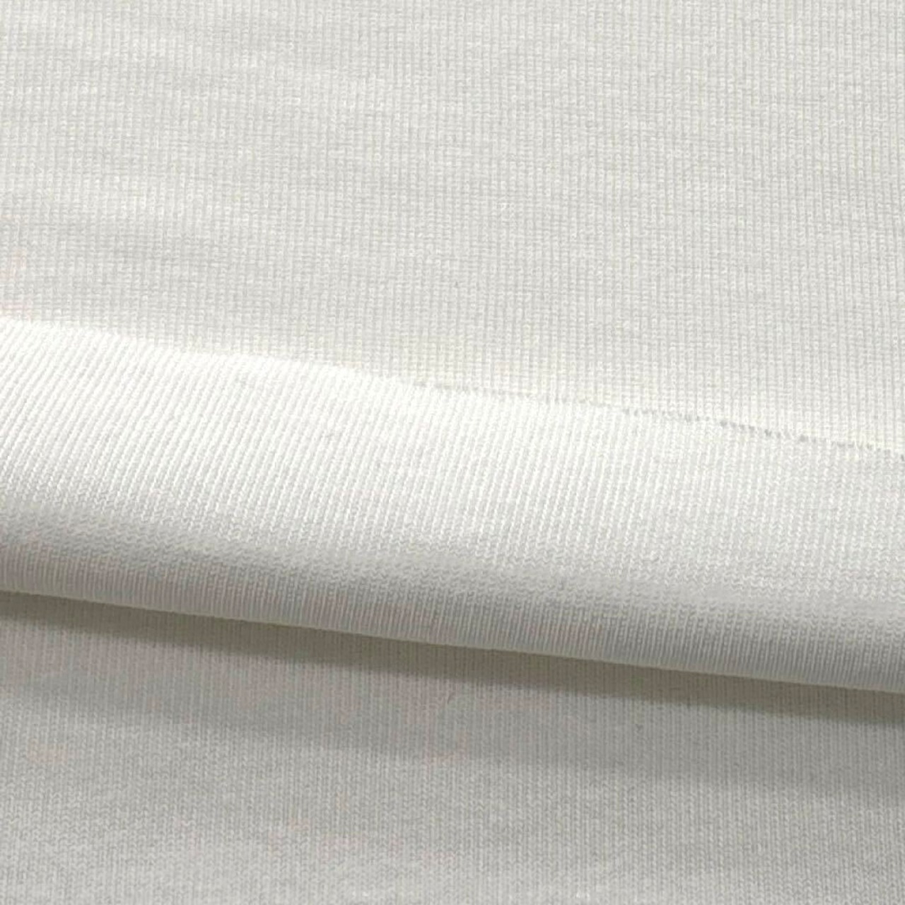 ★AM548◆1m◆ラスト1点！40番スパンテレコリブニット生地◆ホワイト