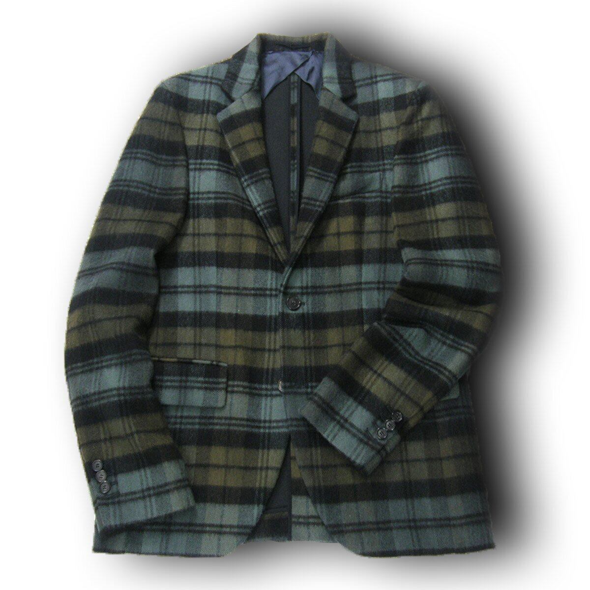 70's~ PENDLETON Ombre Plaid Wool Coat 70年代 ペンドルトン ウール