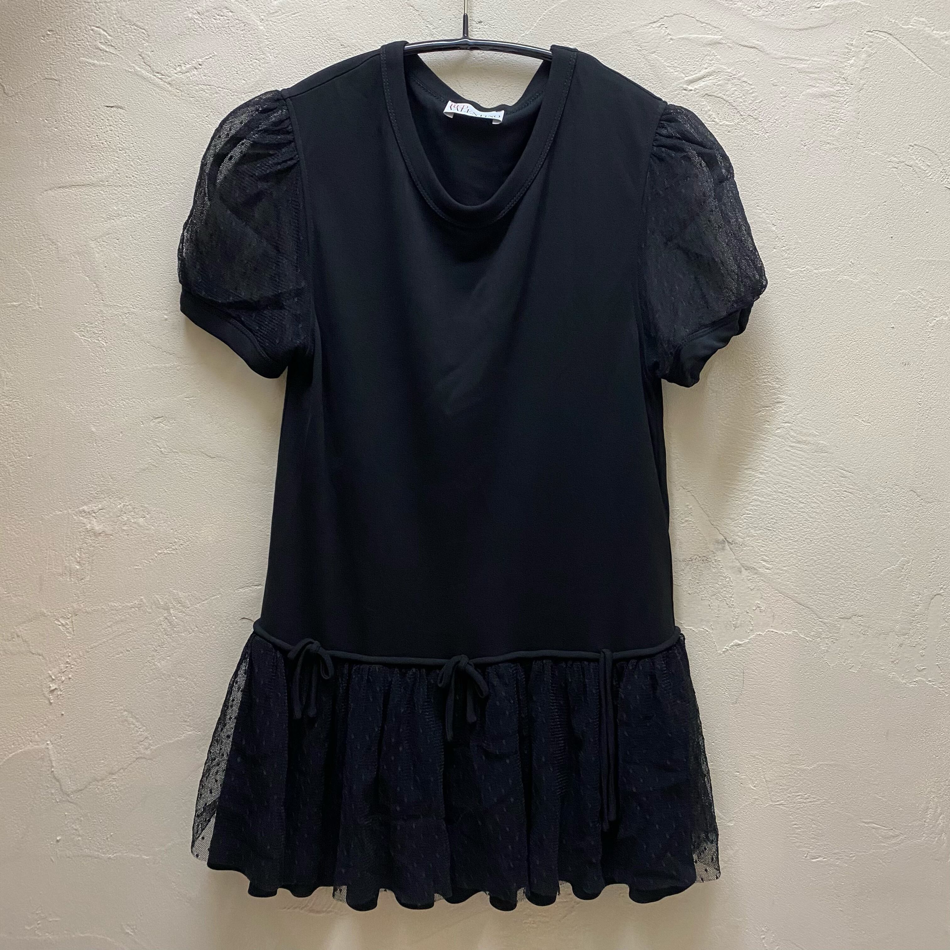 RED Valentino レッドヴァレンティノ レースミニワンピース ブラック  