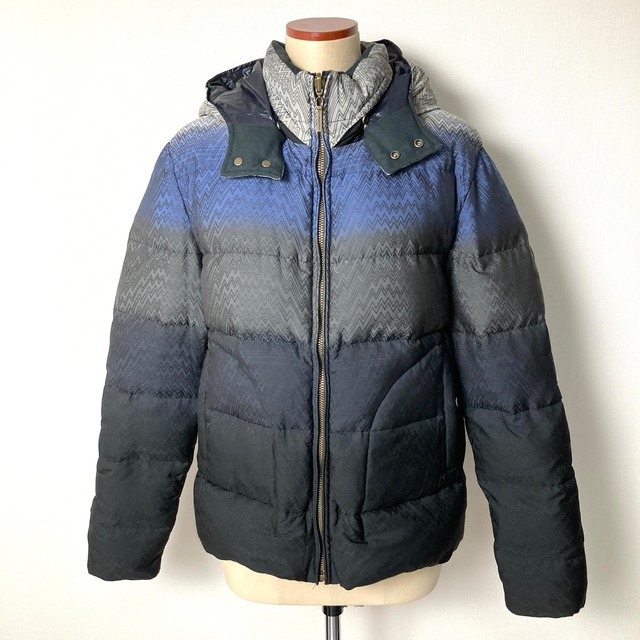 【Used】MISSONI 総柄 グラデーション リバーシブルダウンジャケット