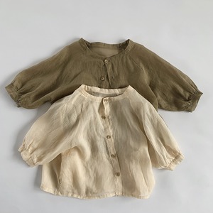 【BABY&KID】夏新作　無地カーディガン