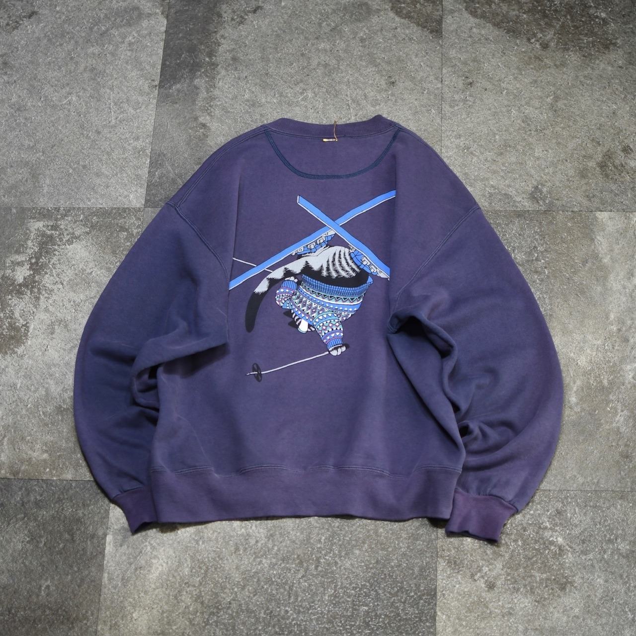 crazy shirt kliban cat fade print sweat