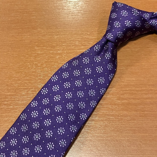 TIE YOUR TIE "SFODERATO" SILK 小紋柄 JACQUARD TIE