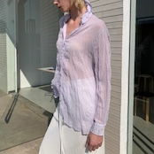 Crinkle Sheer Blouse F0618