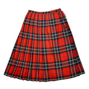 タータンチェック巻きスカート
