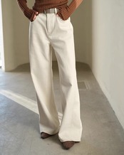 White wide Denim N1011