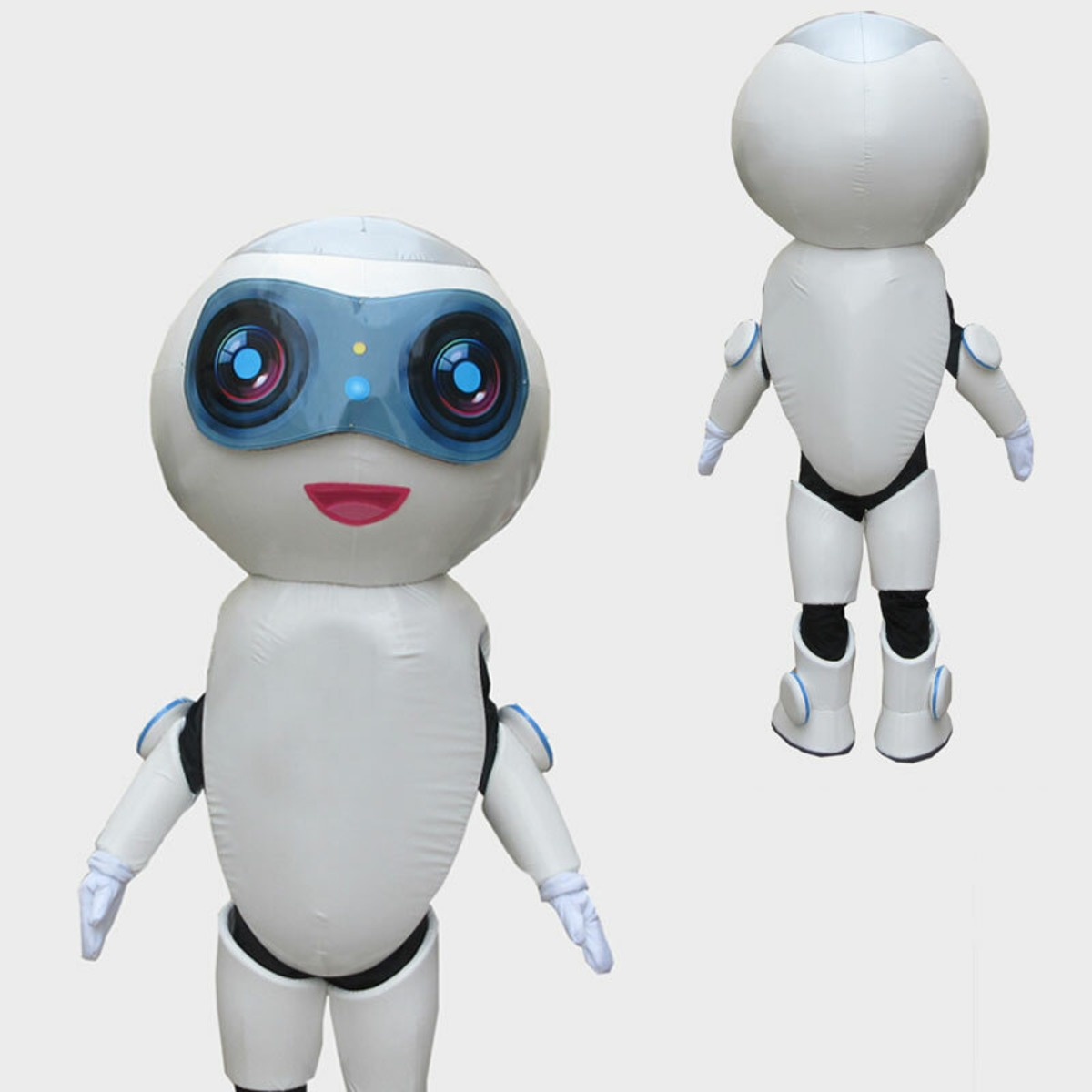 ☆本格的 着ぐるみ ロボット☆大人用 きぐるみ ホワイト ブルー robot 
