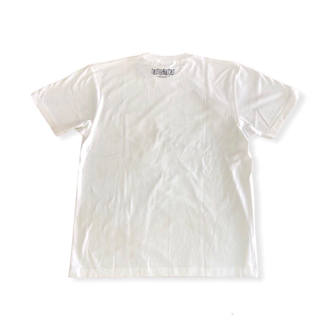 EROSTIKA】エロスティカ “Roller Boogie Night” T-SHIRT (white/ black