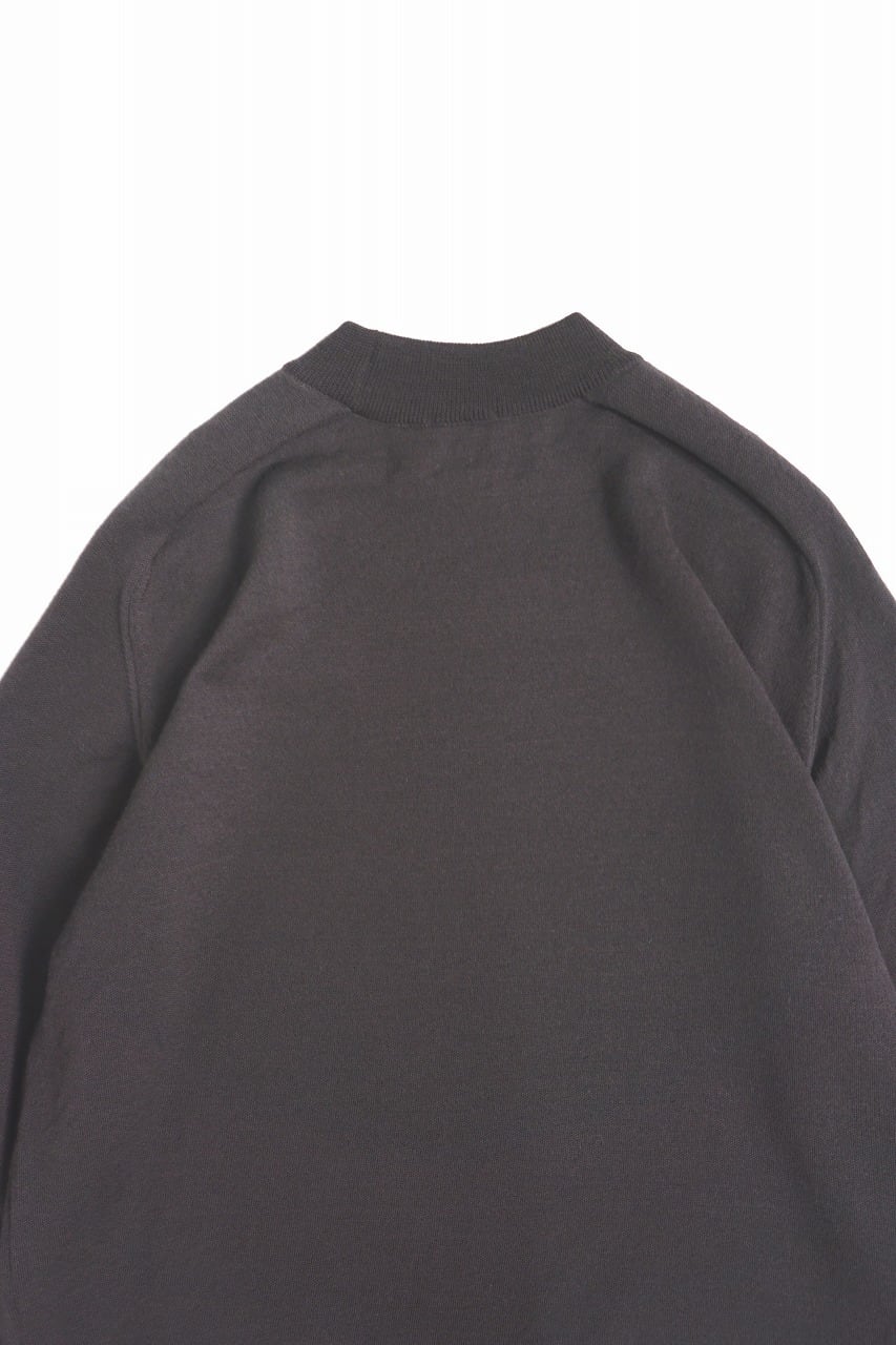 Worsted Merino Mock Neck P/O
