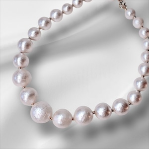 CLOSE SALE★コットンパールMIXネックレス(通常6600円)