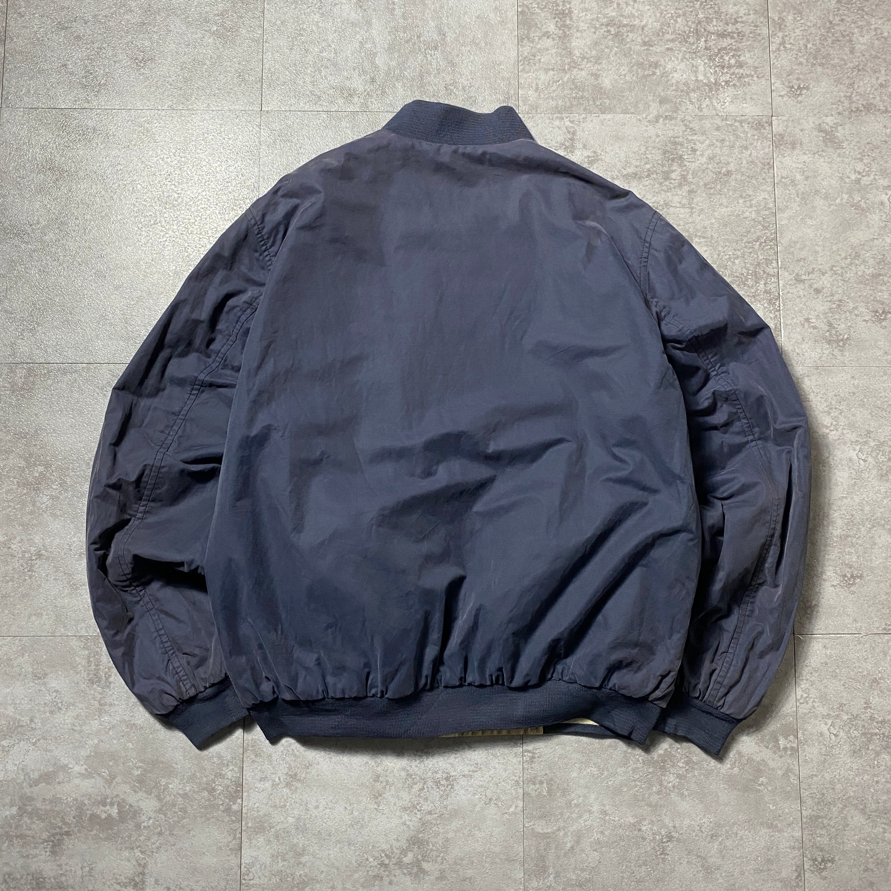 ラコステ　MA-1 リバーシブルジャケット 90's LACOSTE ラコステ ワンポイント リバーシブル 中綿 ma-1