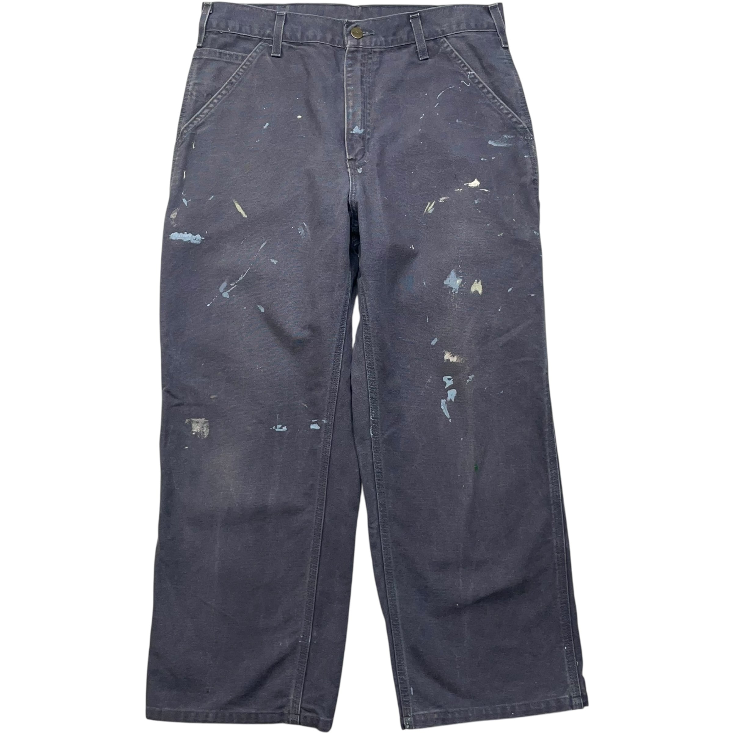 《実寸W32L26》Carhartt カーハート ワークパンツ ペインターパンツ ペンキ no.8690