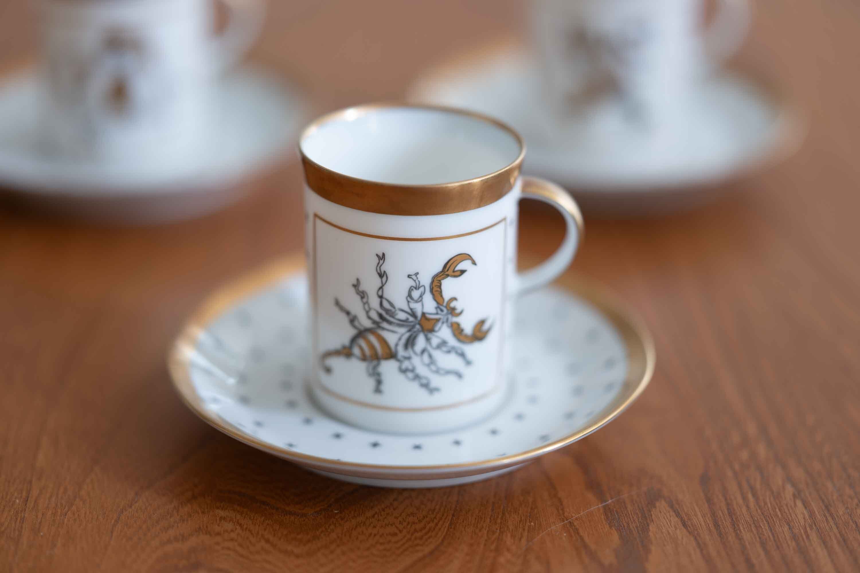 ドイツ ローゼンタール(Rosenthal)社製 星座 エスプレッソカップ 蠍座