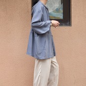 design silk hoodie gray