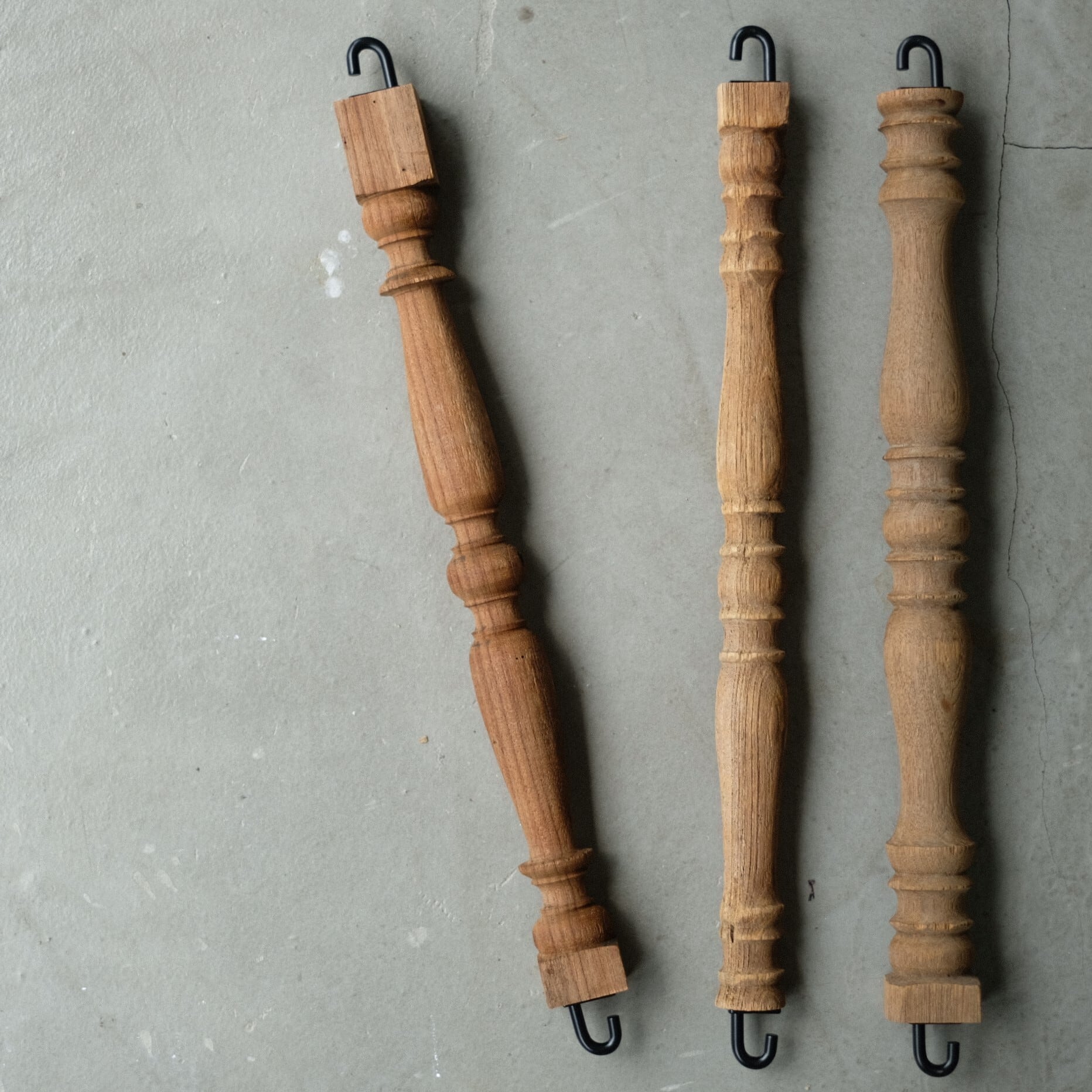 VONA wooden spindle HOOK (L) | WEST VILLAGE TOKYO