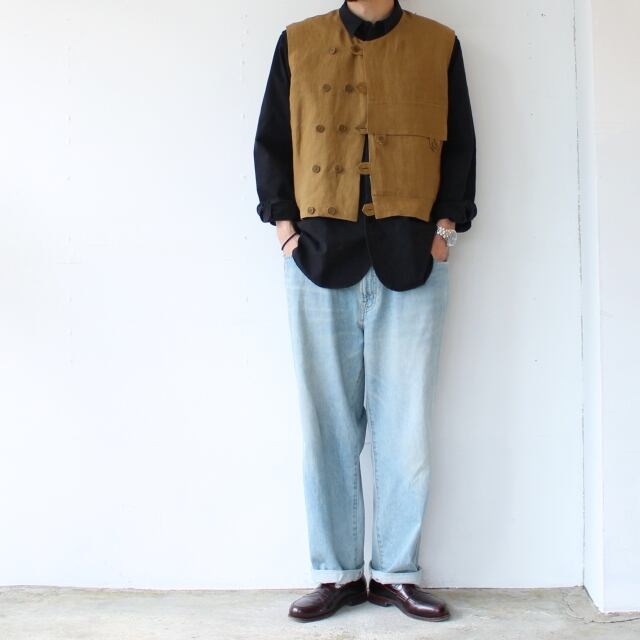 HAVERSACK リネンクロップドユーティリティベスト Linen Cropped Vest
