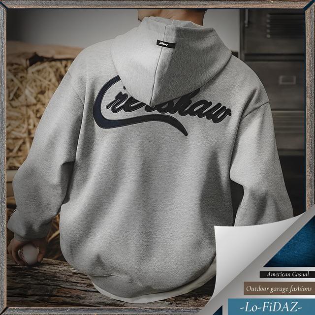 バックプリント ベースボールヘビーウェイト パーカー 20063