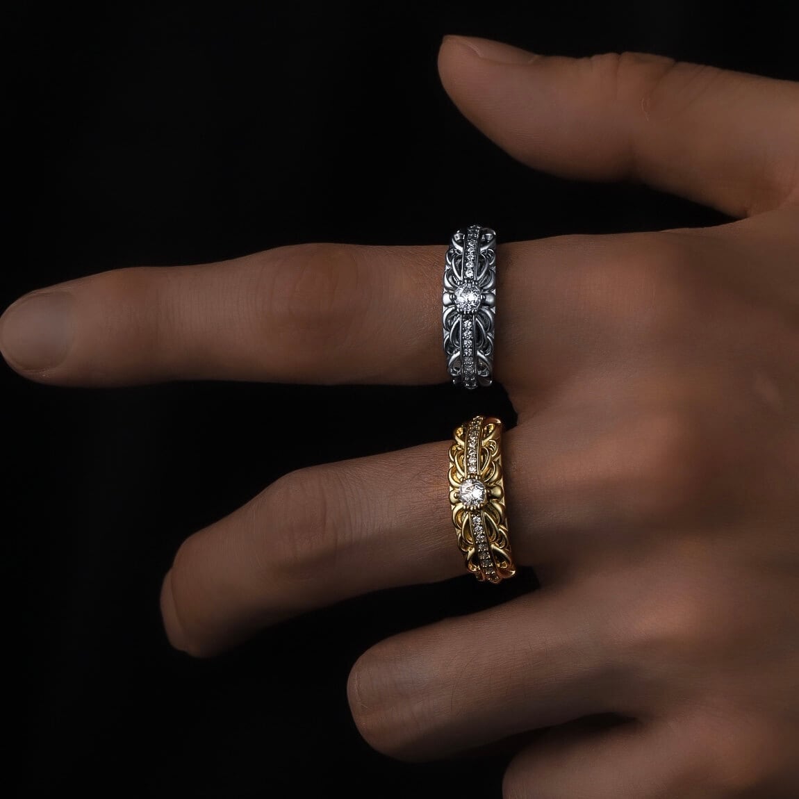 LUXURY CROSS SERIES-zirconia cross ring VR1-46 | VERIELA