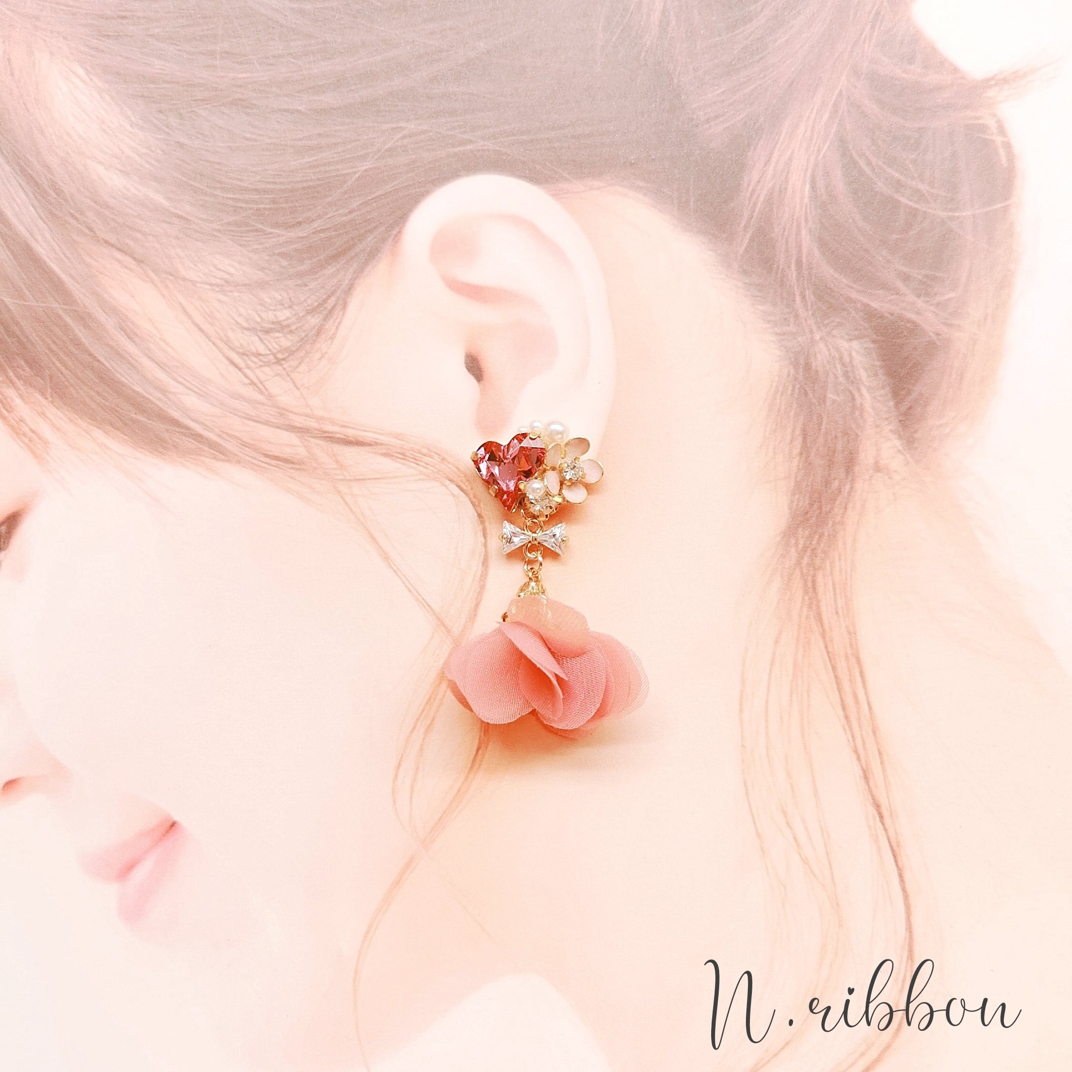 sweet heart bijou × flower tassel 》スウィートハートビジュー 