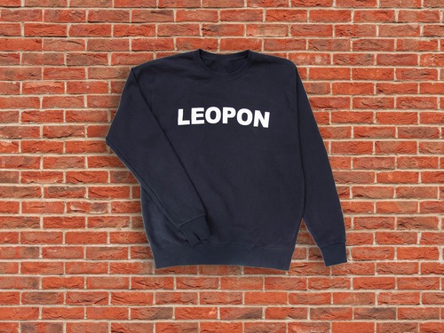 LEOPON logo sweat navy